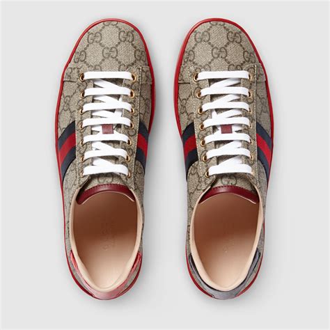 gucci gg supreme low top sneakers|Gucci ace low top sneakers.